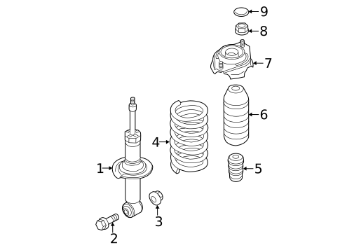 Struts & Components for 2022 Subaru Impreza #1
