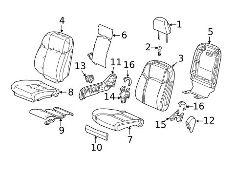 Heated Seats for 2016 Acura RLX #1