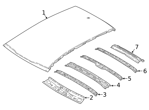 Roof & Components for 2017 Kia Niro #0