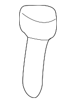 16837644 - Body: Headrest Guide for Buick: Century, LeSabre, Regal Image