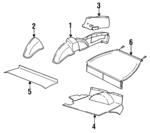 94155511910D06 - : 1992-1995 Porsche 968 - Luggage Cover for Porsche: 968 Image