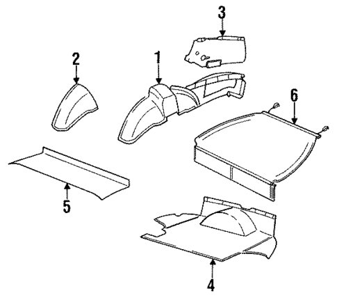 Trunk Trim for 1994 Porsche 968 #0