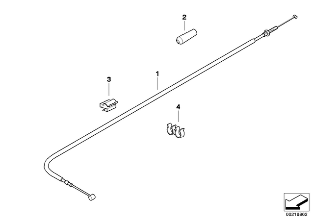 32731342679 - : Throttle Cable for BMW-Motorrad Image