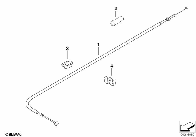 32731342679 - : Throttle Cable for BMW-Motorrad Image