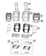 7SY81TX7AA - Interior Trim: Front Seat Back Cover, Left for Mopar Image