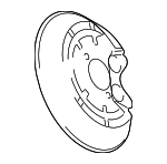 12777863 - : Disc Brake Rotor Backing Plate for Saab: 9-3, 9-3X Image