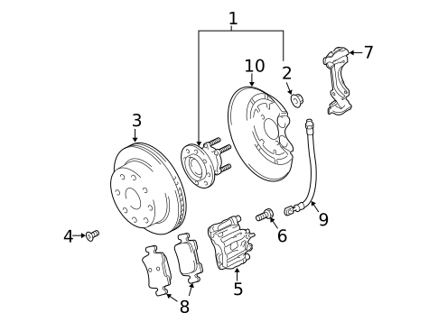 Disc Pads & Brake Shoes for 2008 Saab 9-3 #0