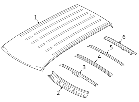 Roof & Components for 2022 Kia Telluride #0