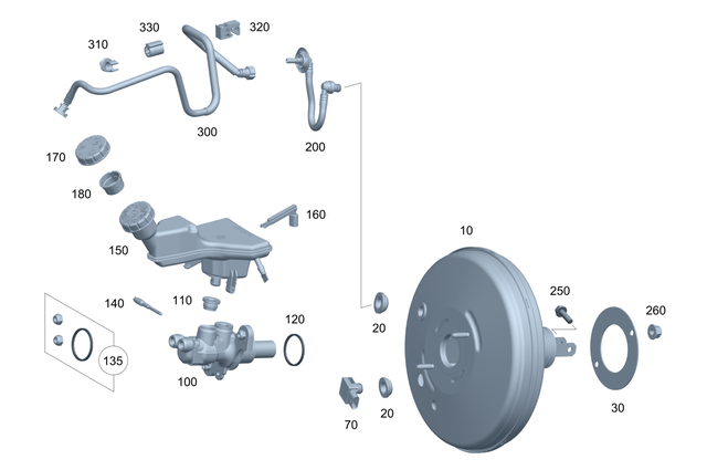 19986101 - Brakes: Sealing Grommet for Mercedes-Benz Image image