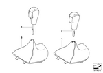 25167570530 - Gearshift: Selector Lever Boot, Leather Nasca for BMW Image