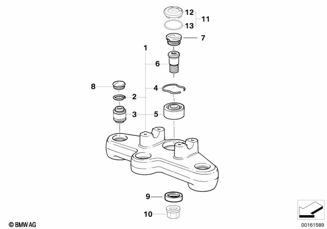 31428520326 - : Upper Fork Cross Brace With Mount for BMW-Motorrad Image