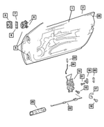 5099145AA - Doors and Related Parts: Front Door, Left for Chrysler: Crossfire Image