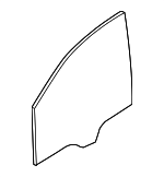 971845020C - Body: Door Glass for Porsche: Panamera Image