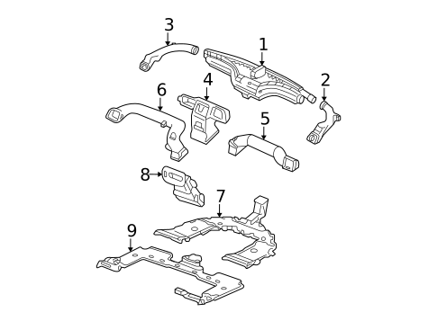 Ducts for 2005 Acura MDX #0