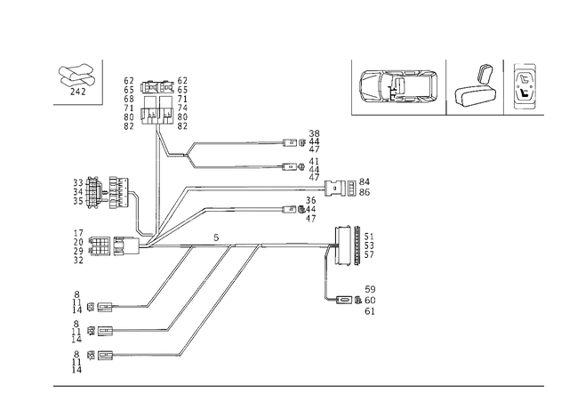 125455326 - : Receptacle Housing for Mercedes-Benz Image