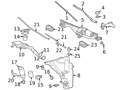 Wiper & Washer Components for 2009 Audi A5 Quattro #0