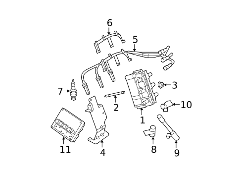 Ignition Coil for 2008 Jeep Wrangler #0
