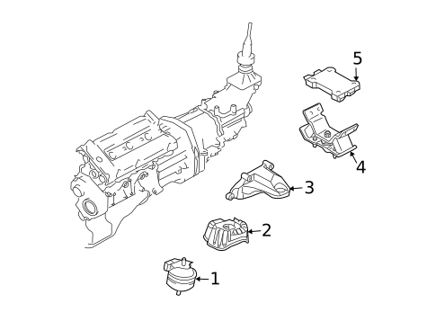 Engine & Trans Mounting for 2005 Kia Sorento #0