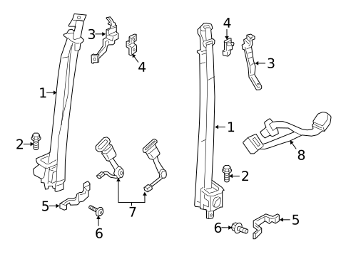 Seat Belt for 2018 Nissan TITAN XD #1