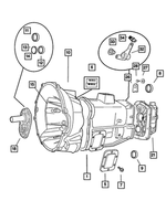 556875 - Manual Transmission 6 Speed: Power Take Off Cover for Dodge: Ram 1500, Ram 2500, Ram 3500 Image