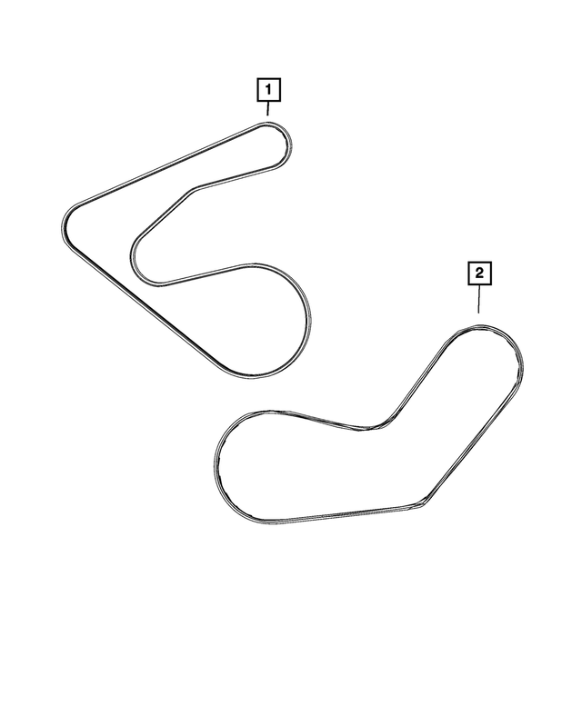 68488245AA - Cooling: Serpentine Belt for Mopar Image