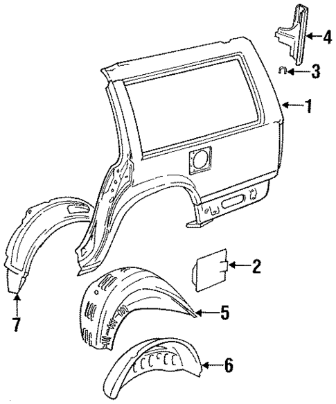 Quarter Panel & Components for 1997 Volvo 960 #0