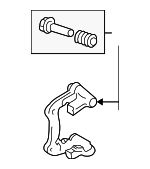 8E0615425B - Brakes: Caliper Mount for Audi: A4, A4 Quattro, S4 Image