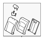 89300F3000YJA - : Seat Back Assembly for Hyundai Image