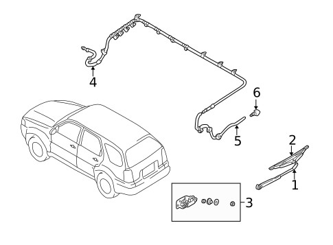 Wipers for 2005 Ford Escape #1