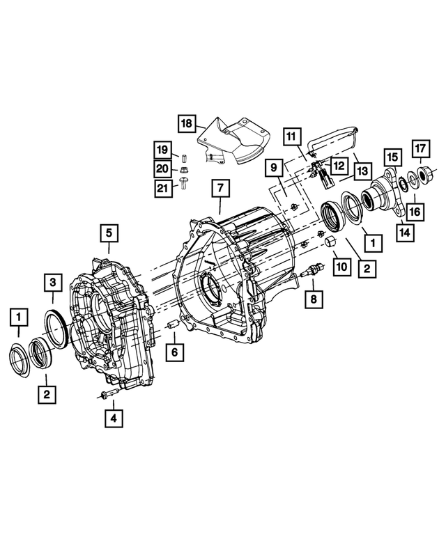 68395010AA - Power Transfer Unit; Transfer Case: Input Seal for Mopar Image
