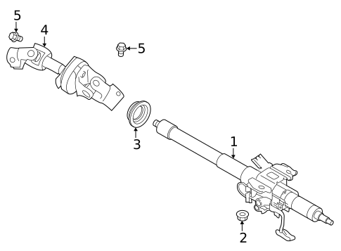Steering Column Assembly for 2025 Subaru Crosstrek #0