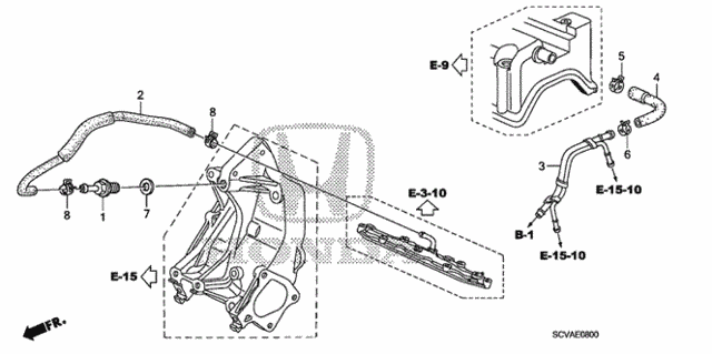 PCV Tube for 2007 Honda Element #0