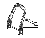 3AA881515A - Body: Seat Back Frame for Volkswagen: CC, Golf R Image