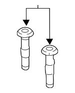 1K0881920R3G4 - Body: Headrest Guide for Volkswagen: CC, Touareg Image