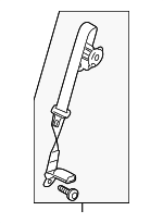 CA8Z74600A38AA - Electrical: Center Seat Belt for Ford: Flex | Lincoln: MKT Image