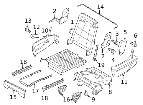 Second Row Seats for 2011 Volkswagen Routan #0