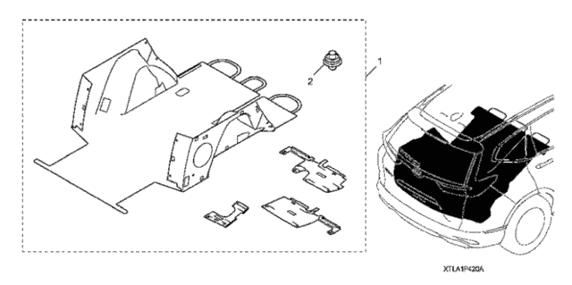 Cargo Liner With Speaker (Touring) for 2020 Honda CR-V #0