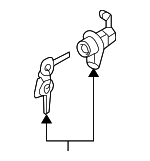 812502EA10 - Body: Lock Cylinder for Hyundai: Tucson Image