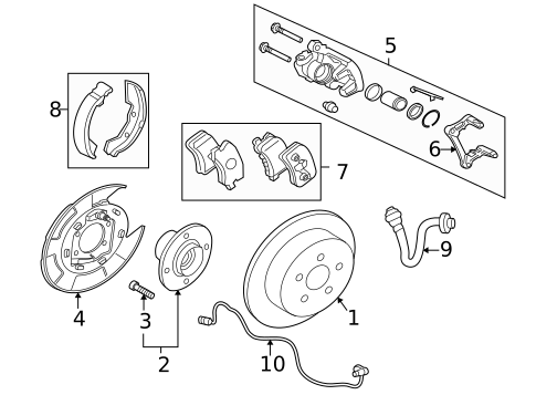 Rear Brakes for 2007 Mitsubishi Outlander #0