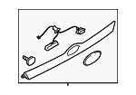 91112FG003 - Body: Lift Gate Trim for Subaru Image