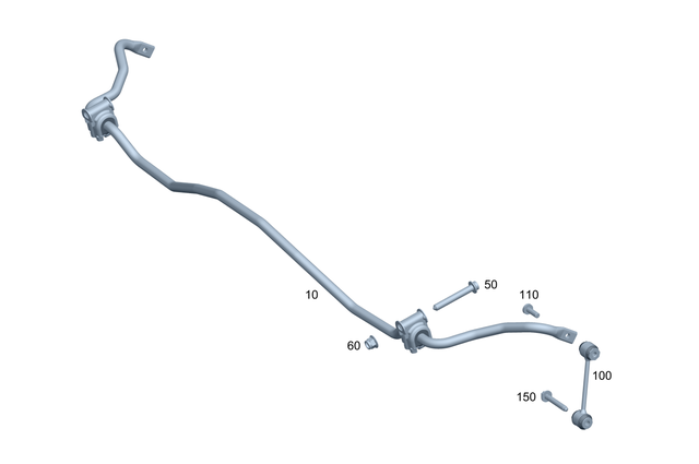 2063260000 - Suspension: Tubular Torsion Bar for Mercedes-Benz Image image