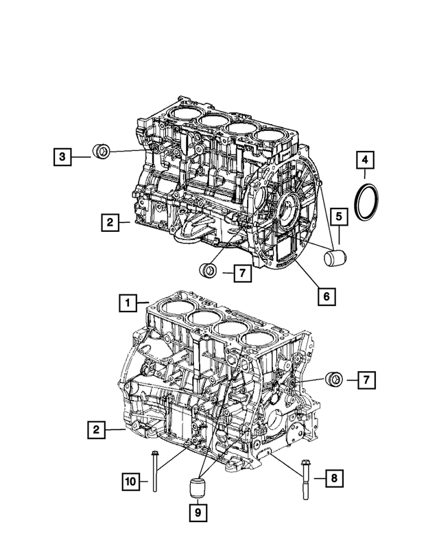 6508984AA - 2.0L Gas; Engine: Hex Flange Head Bolt, Mounting for Mopar Image