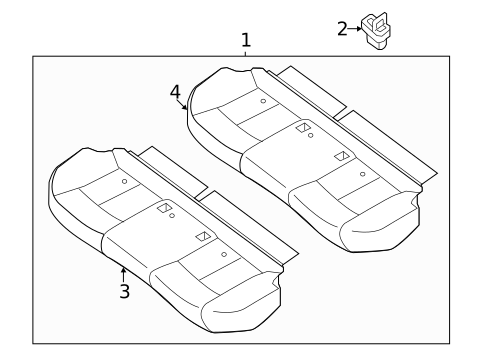 Rear Seat Components for 2023 Nissan Sentra #2