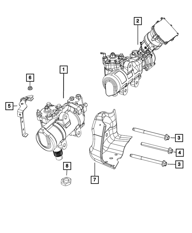 68534021AC - Steering: Torque Overlay Steering Gear for Mopar Image image