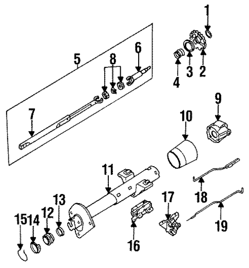 Shaft & Internal Components for 2002 Pontiac Firebird #0
