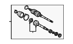 434100607084 - Suspension: Axle Assembly for Lexus: ES300 Image