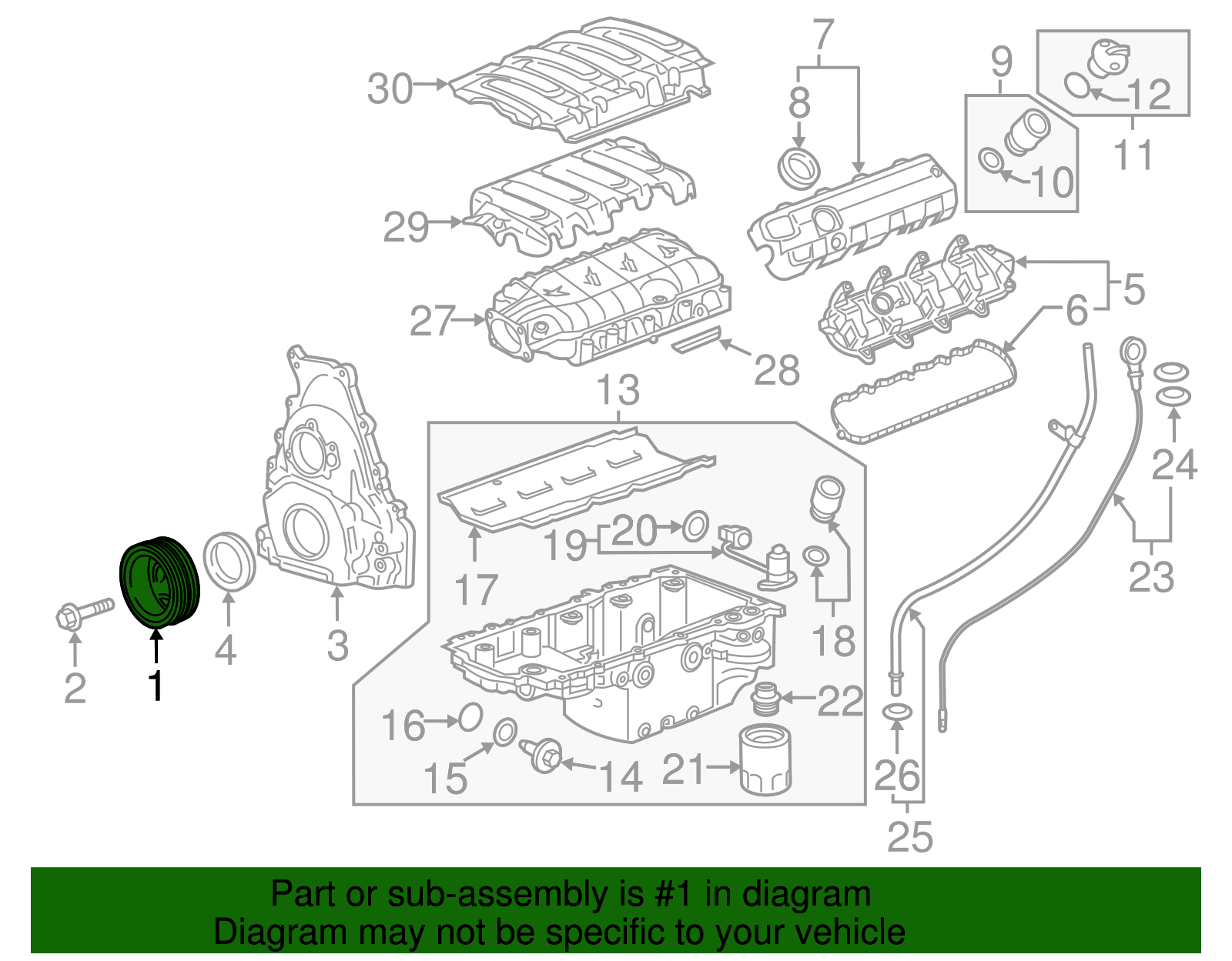 2016-2025 GM Crankshaft Balancer 12700427 | Capital Chevy Parts