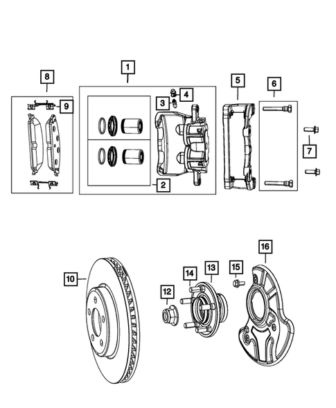 Front Brakes for 2013 Dodge Charger #3
