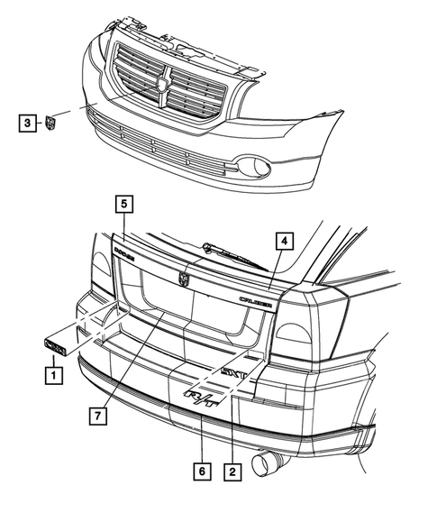 Nameplates for 2012 Dodge Caliber #0
