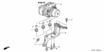57102SDA003 - Chassis: BOLT, MOUNTING for Acura Image